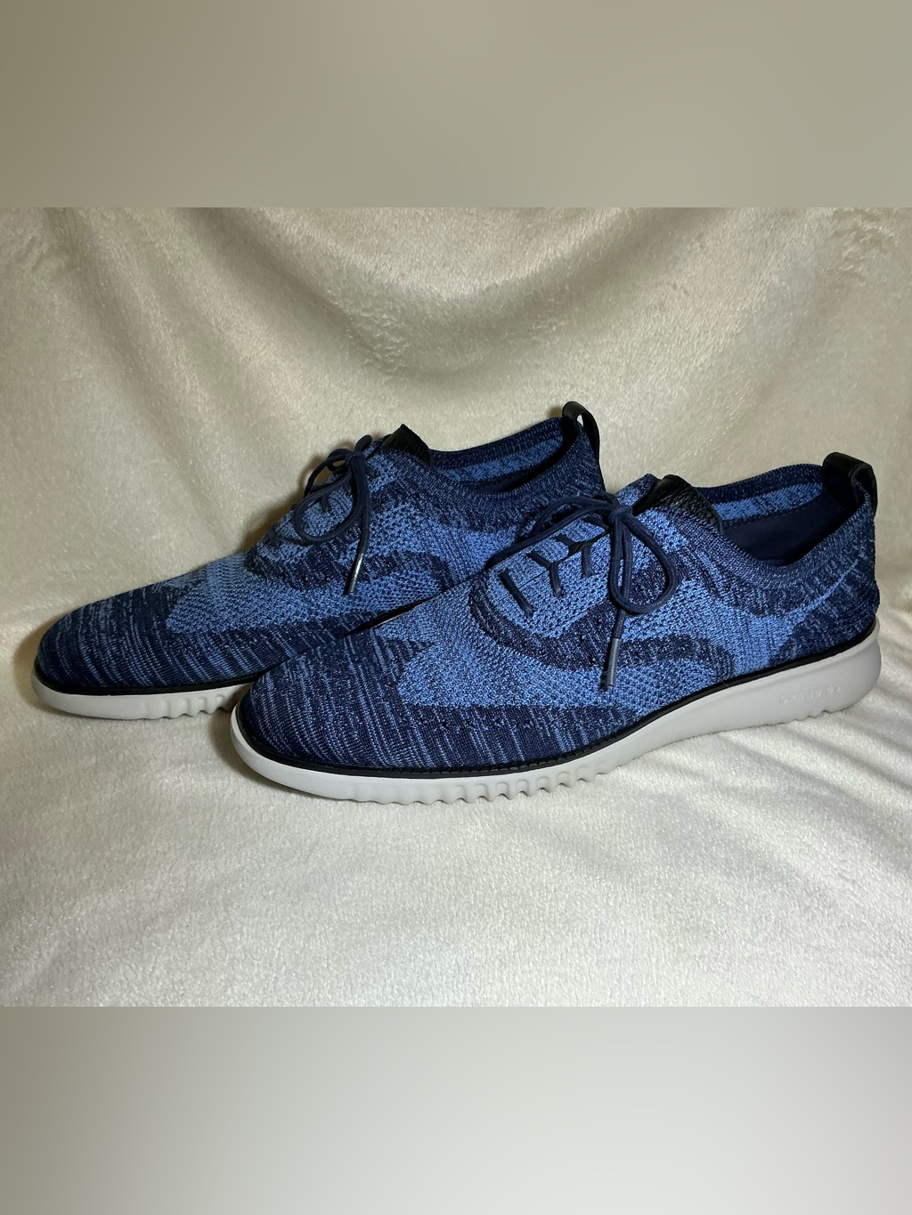 Cole Haan 2.Zerogrand Wingtip Stitchlite Oxford Blue Shoes Men’s Size 11